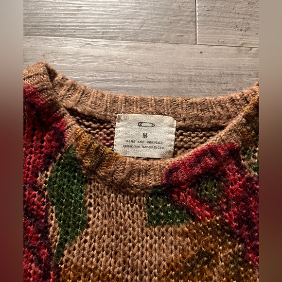 Floral Print Knit Sweater - Picture 4 of 6